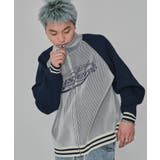 オフホワイト | ラグラングラフィックニットブルゾン | WEGO【MEN】