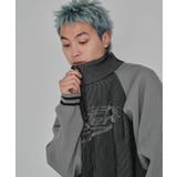ラグラングラフィックニットブルゾン | WEGO【MEN】 | 詳細画像4
