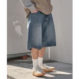 デニム中濃加工色 | イージーバギーデニムショーツ | WEGO【MEN】