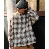 ブラウン | ブリーチオンブレチェックシャツ(LS) | WEGO【MEN】