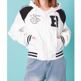 ホワイト | イニシャルロゴフードスタジャン | WEGO【WOMEN】