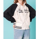 バイカラーロゴラグランジップパーカー | WEGO【WOMEN】 | 詳細画像4
