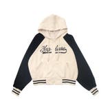 バイカラーロゴラグランジップパーカー | WEGO【WOMEN】 | 詳細画像10