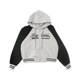 バイカラーロゴラグランジップパーカー | WEGO【WOMEN】 | 詳細画像11