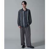 ストライプメッシュBIGシャツ(LS) | WEGO【MEN】 | 詳細画像23