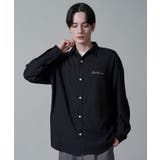 ブラック | アムンゼンワンポイントBIGシャツ(LS) | WEGO【MEN】