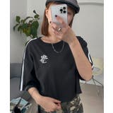 ブラック | 2ラインショートT | WEGO【WOMEN】