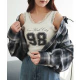 ホワイト | グラフィックレースタンク | WEGO【WOMEN】