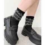 ブラック | フリンジクルーソックス | WEGO【WOMEN】