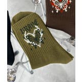 カーキ | バタフライデザインソックス | WEGO【WOMEN】