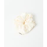 オフホワイト | LサテンBIGシュシュ | WEGO【WOMEN】