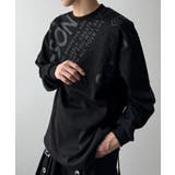 ブラック | エンボスグラフィックT(LS) | WEGO【MEN】
