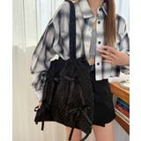 ブラックその他 | ドロストリボンギャザートート | WEGO【MEN】