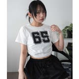 ホワイト | ナンバリングサイドドロストちびT | WEGO【WOMEN】