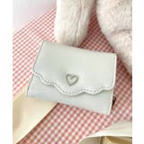 オフホワイト | フリルデザインハートメタルウォレット | WEGO【WOMEN】