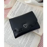 ブラック | フリルデザインハートメタルウォレット | WEGO【WOMEN】