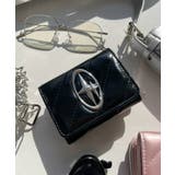 ブラック | キルティングBIGメタルパーツウォレット | WEGO【WOMEN】
