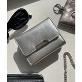 シルバー | 金具付きフラップウォレット | WEGO【WOMEN】