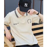 オフホワイト | ワッフルラインポロ | WEGO【MEN】