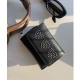ブラック | スタッズデザインウォレット | WEGO【WOMEN】