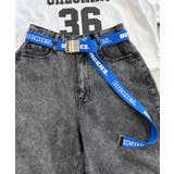 ブルー | Dickies ロゴプリントベルト | WEGO【MEN】