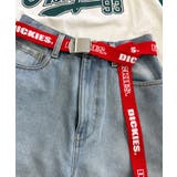 レッド | Dickies ロゴプリントベルト | WEGO【MEN】