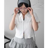 ラインストーンロゴWZIPトップス | WEGO【WOMEN】 | 詳細画像9 