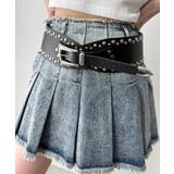 ブラック | Lスタッズサッシュベルト | WEGO【WOMEN】