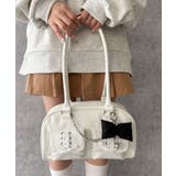 ホワイト | レースアップボストンバッグ | WEGO【WOMEN】
