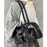 ブラック | レースアップボストンバッグ | WEGO【WOMEN】
