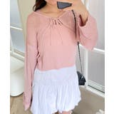 ピンク | アンサンブルメッシュリボンカーディガン | WEGO【WOMEN】