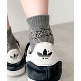 グレー | バックデザインアンクルパイルソックス | WEGO【WOMEN】