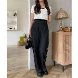 ハートサイドラインストレートパンツ | WEGO【WOMEN】 | 詳細画像3