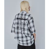 ホワイトチェック1 | グラフィックオンブレチェックシャツ(SS) | WEGO【MEN】