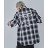 ブラックチェック1 | グラフィックオンブレチェックシャツ(SS) | WEGO【MEN】
