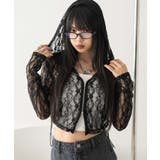 ブラック | レースダブルジップパーカー | WEGO【WOMEN】