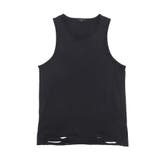 ブラック | ダメージタンクトップ | WEGO【MEN】