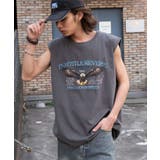 柄1 | ヴィンテージライクグラフィックノースリーブ | WEGO【MEN】