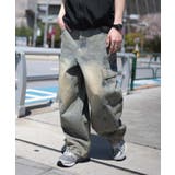 デニム淡加工色 | イージー3Dバレルレッグデニムカーゴパンツ | WEGO【MEN】