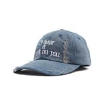 デニム淡加工色 | オールドイングリッシュロゴダメージデニムキャップ | WEGO【MEN】