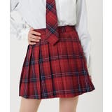 レッドチェック1 | スクールプリーツスカート | WEGO【WOMEN】