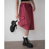 レッド | スウェットカーゴハーフパンツ | WEGO【WOMEN】
