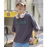 スミクロ | ワッペンロゴドロストBIG T(SS) | WEGO【MEN】