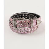 ライトピンク | Lビジューバックルラメスタッズベルト | WEGO【WOMEN】