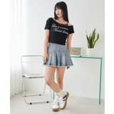 ヴィンテージウォッシュデニムプリーツスカパン | WEGO【WOMEN】 | 詳細画像2