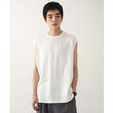 ホワイト | スリーブレスコットンT | WEGO【MEN】