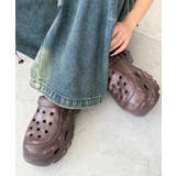 ブラウン | 厚底グランジラバーサンダル | WEGO【WOMEN】