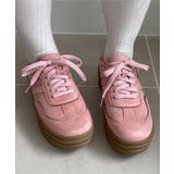 ライトピンク | ローテクダブルラインスニーカー | WEGO【WOMEN】