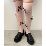 ライトピンク | リボンシフォンハイソックス | WEGO【WOMEN】