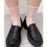 ホワイト | ドットシアーソックス | WEGO【WOMEN】